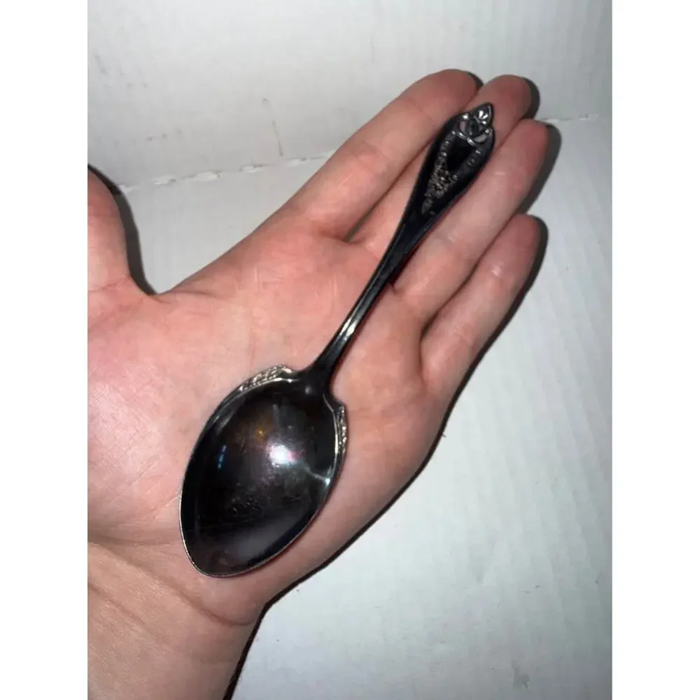 Antique 1847 Rogers Bros XS Triple  Silverplate Soup Spoon/ Oyster Ladle